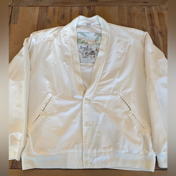 Vintage St Michael Bomber Racer Jacket Mens Small made in UK - Picture 1 of 9